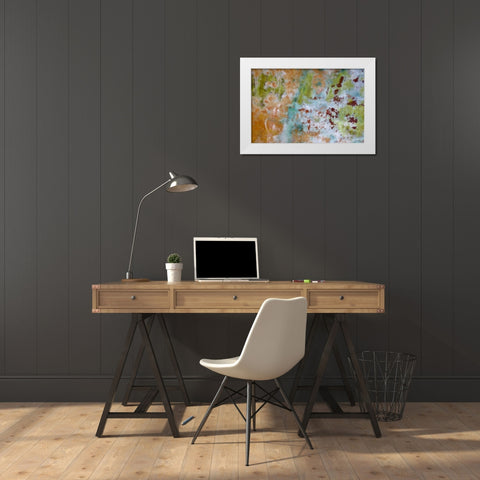 Washington, Fort Hayden Abstract painted wall White Modern Wood Framed Art Print by Paulson, Don