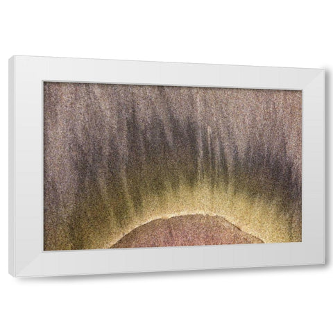 Oregon, Devils Punchbowl SNA Abstract patterns White Modern Wood Framed Art Print by Paulson, Don