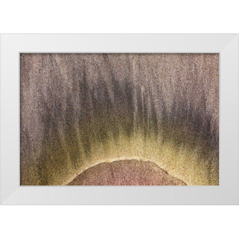 Oregon, Devils Punchbowl SNA Abstract patterns White Modern Wood Framed Art Print by Paulson, Don