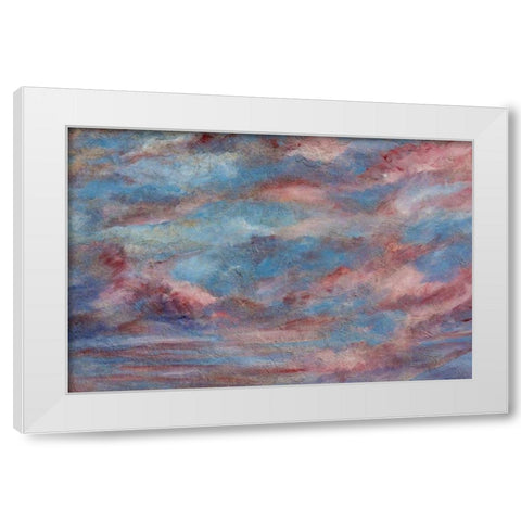 USA, Colorado, Ridgeway Detail of wall painting White Modern Wood Framed Art Print by Paulson, Don