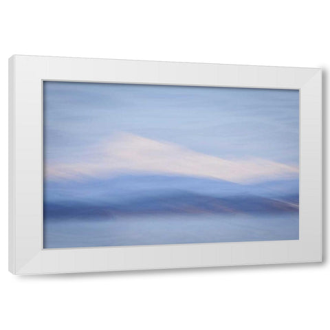 Washington, Mount Baker Abstract of Mount Baker White Modern Wood Framed Art Print by Paulson, Don