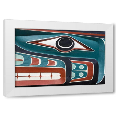 USA, Washington State, Jamestown Totem art PR White Modern Wood Framed Art Print by Paulson, Don