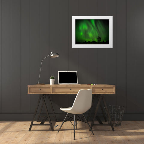My Perfect Night White Modern Wood Framed Art Print by Caroline Stroksnes, Mette