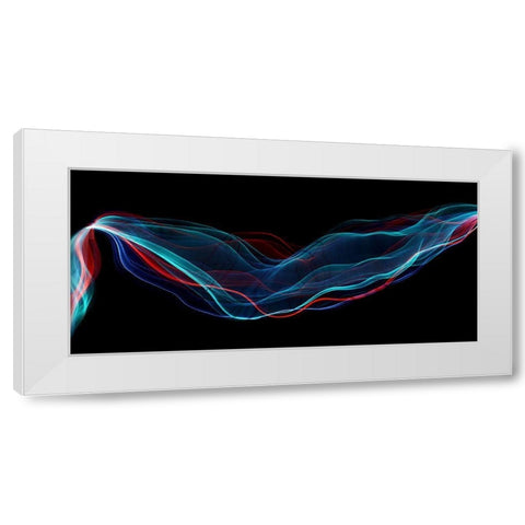 Color Flow White Modern Wood Framed Art Print by Westum, Heidi