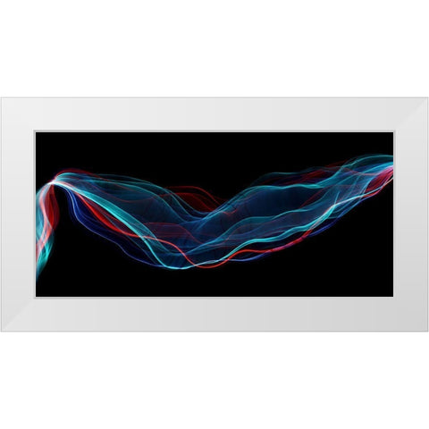 Color Flow White Modern Wood Framed Art Print by Westum, Heidi