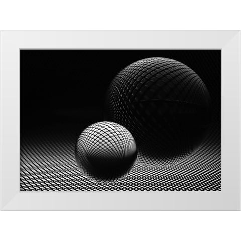 Darkness White Modern Wood Framed Art Print by Westum, Heidi