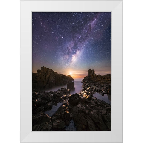 Eternal Return White Modern Wood Framed Art Print by Fan, Tim