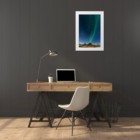 Dancing In The Sky White Modern Wood Framed Art Print by Roxo, Alvaro