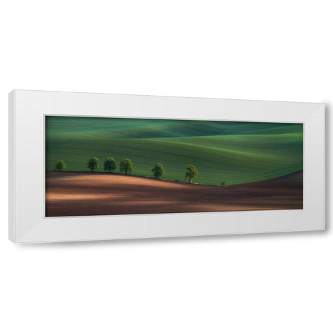 Alley White Modern Wood Framed Art Print by Svoboda Mqep, Peter