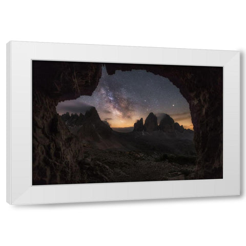 ^^^ White Modern Wood Framed Art Print by Martin Castan, David
