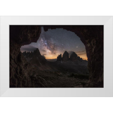 ^^^ White Modern Wood Framed Art Print by Martin Castan, David