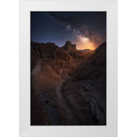 The Way White Modern Wood Framed Art Print by Martin Castan, David