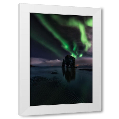 Untitled White Modern Wood Framed Art Print by Martin Castan, David