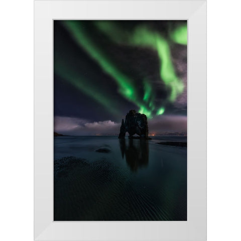 Untitled White Modern Wood Framed Art Print by Martin Castan, David