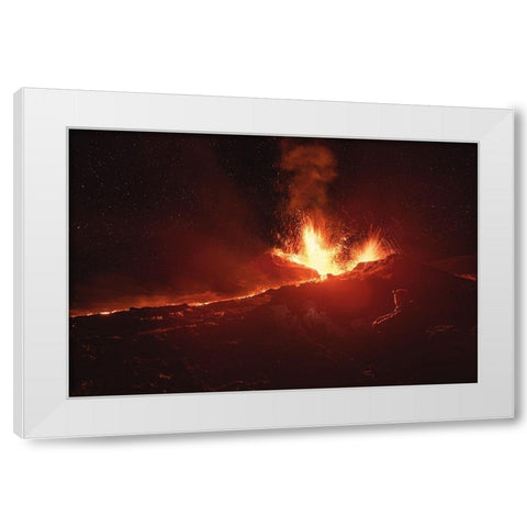 Contemplation White Modern Wood Framed Art Print by Gabriel, Barathieu