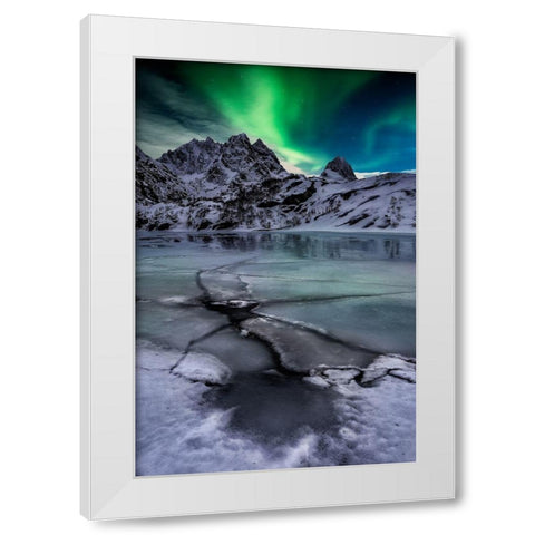 Untitled White Modern Wood Framed Art Print by Martin Castan, David