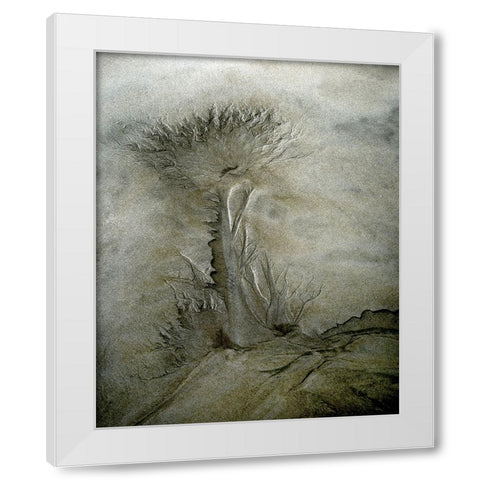 Flow Pattern White Modern Wood Framed Art Print by Talen, Nel