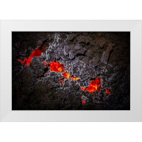 Crystallization!!!! White Modern Wood Framed Art Print by Gabriel, Barathieu