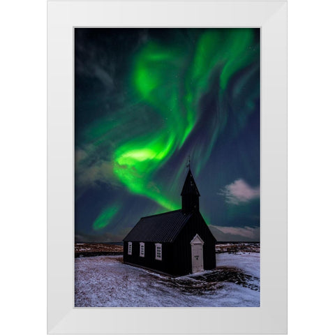 Untitled White Modern Wood Framed Art Print by Martin Castan, David