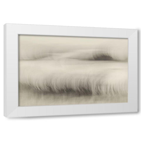 Waterside White Modern Wood Framed Art Print by Talen, Nel