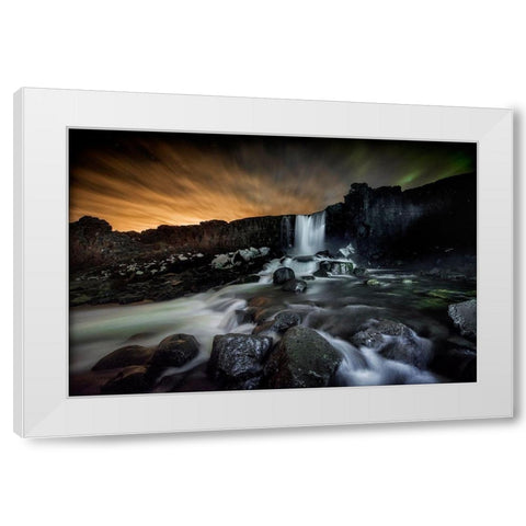 Iceland White Modern Wood Framed Art Print by Coenders, Chris