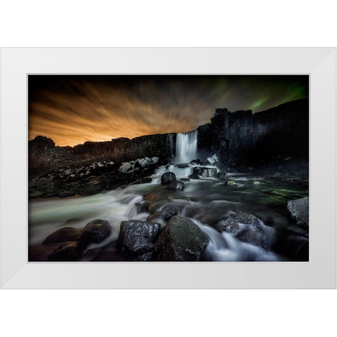 Iceland White Modern Wood Framed Art Print by Coenders, Chris