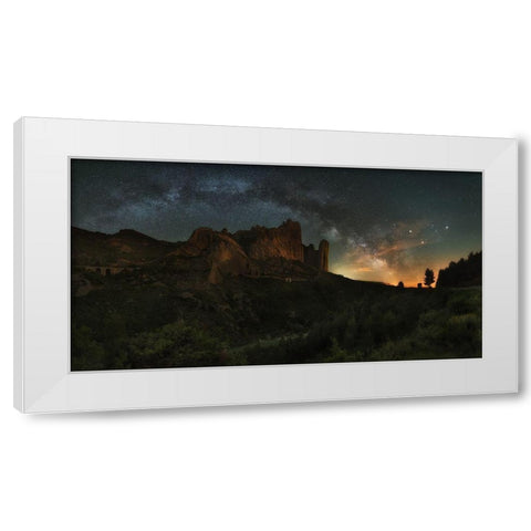 Los Mallos White Modern Wood Framed Art Print by Martin Castan, David