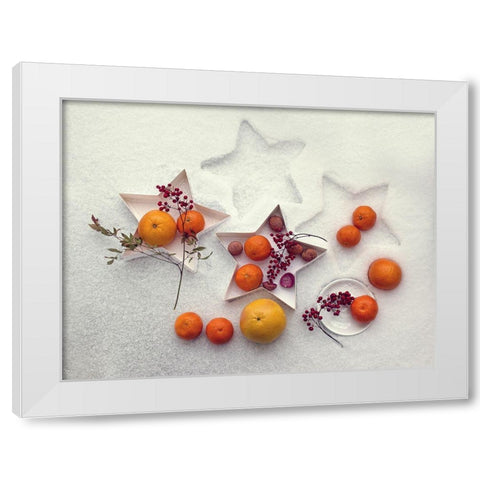Snow Still Life White Modern Wood Framed Art Print by Lazarov, Dimitar