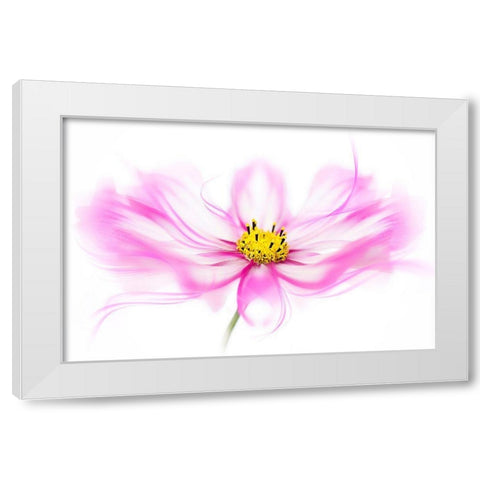 Breeze White Modern Wood Framed Art Print by Parker, Jacky