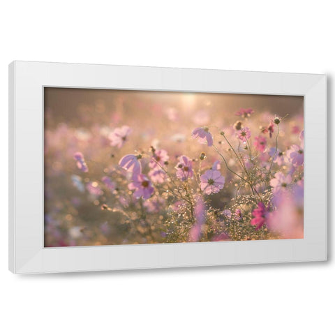 Untitled White Modern Wood Framed Art Print by Koumura, Miyako