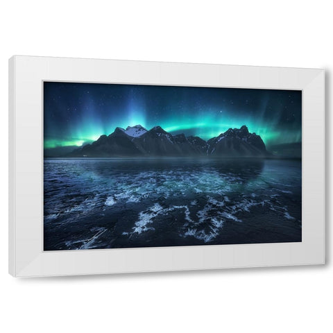 Frozen World, The Crown White Modern Wood Framed Art Print by F. Turienzo, Carlos