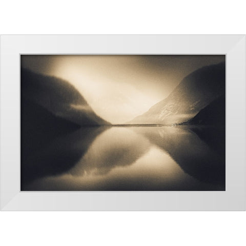 Glow In The Dark White Modern Wood Framed Art Print by Davidsson, Gustav