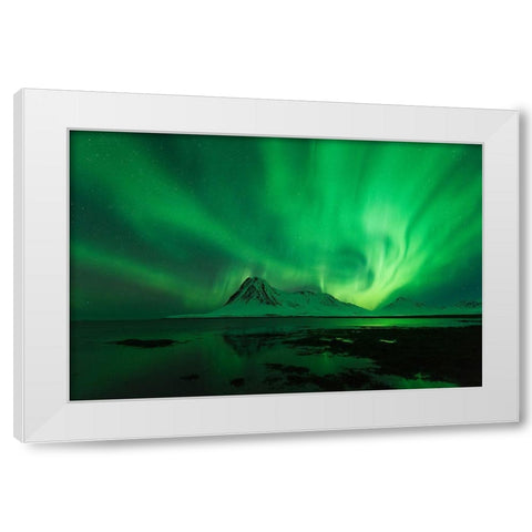 Untitled White Modern Wood Framed Art Print by Martin Castan, David