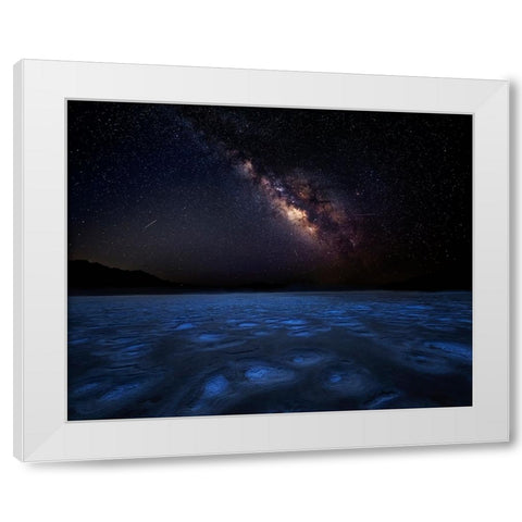 The Darkness White Modern Wood Framed Art Print by Poreider, Annie