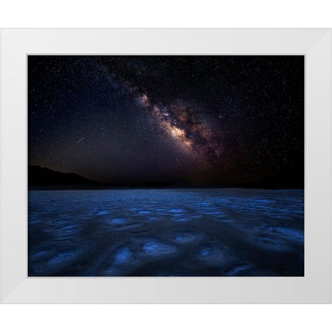 The Darkness White Modern Wood Framed Art Print by Poreider, Annie