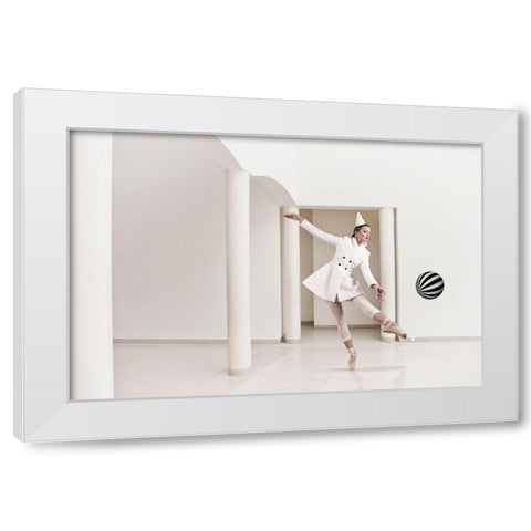 La Pulcinella White Modern Wood Framed Art Print by Von Diepenbroek, Christine