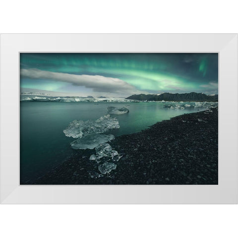 Japkulsairlaandsup3;N White Modern Wood Framed Art Print by Carrillo Lopez, Antonio