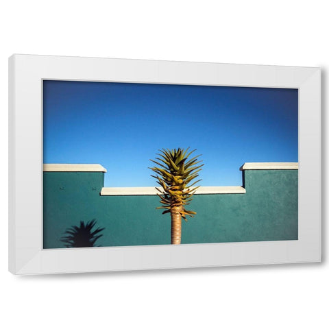 The Desert Blooms White Modern Wood Framed Art Print by Wride, Linda