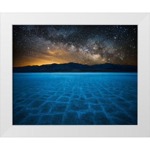 Alien World White Modern Wood Framed Art Print by Fan, John