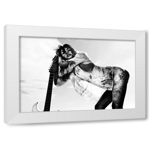 Under The Summer White Modern Wood Framed Art Print by Wetton, Eddie