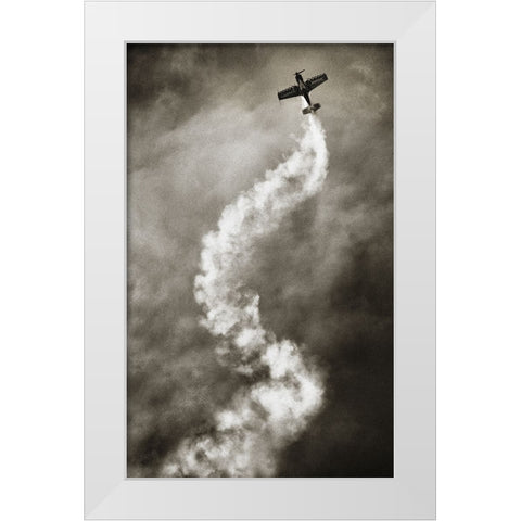 Aviation Dna White Modern Wood Framed Art Print by Reinders, Riekus