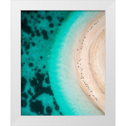 Hot Summer White Modern Wood Framed Art Print by Alnomas, Faisal