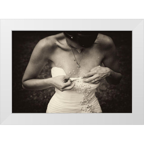 Ioana White Modern Wood Framed Art Print by Toniolo, Giorgio