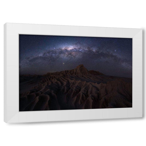 Mungo National Park White Modern Wood Framed Art Print by Zhu, Jingshu
