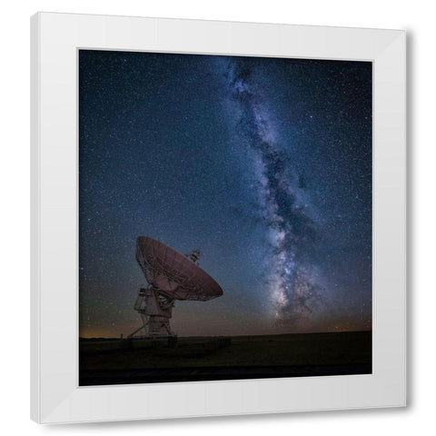 Contact White Modern Wood Framed Art Print by Zheng, Michael