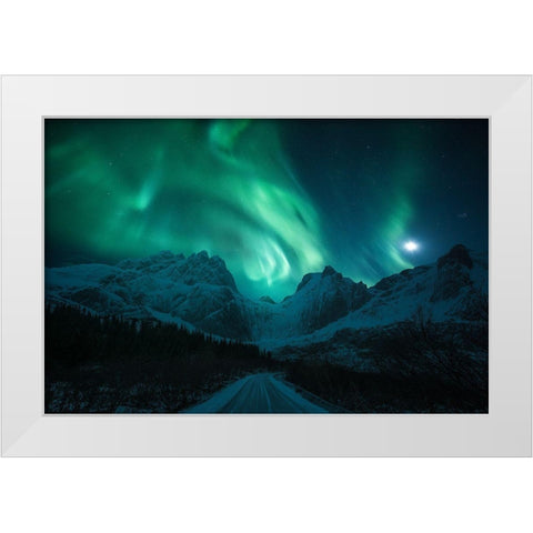 The Green Poison White Modern Wood Framed Art Print by Martin Castan, David