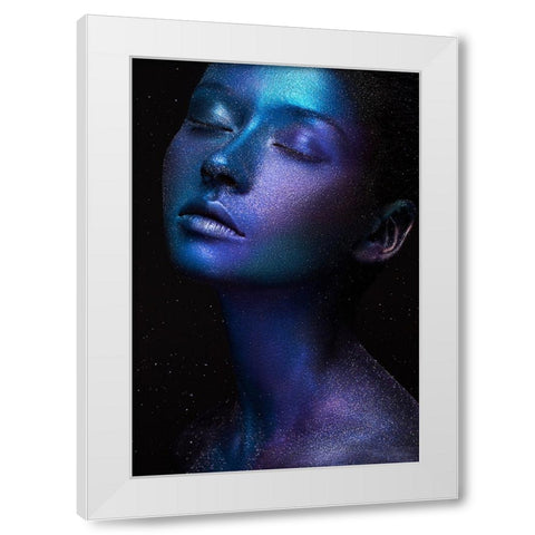 Space White Modern Wood Framed Art Print by Malikov, Alex
