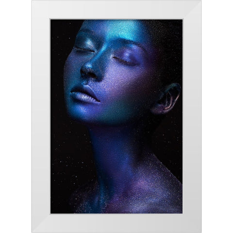 Space White Modern Wood Framed Art Print by Malikov, Alex