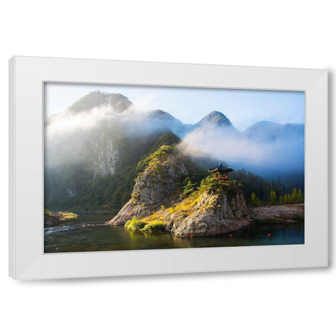 Wollyubong White Modern Wood Framed Art Print by Namkoong, Bongok