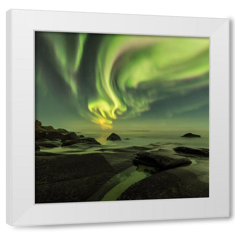 Dancing Queen White Modern Wood Framed Art Print by Smid Master, Jan